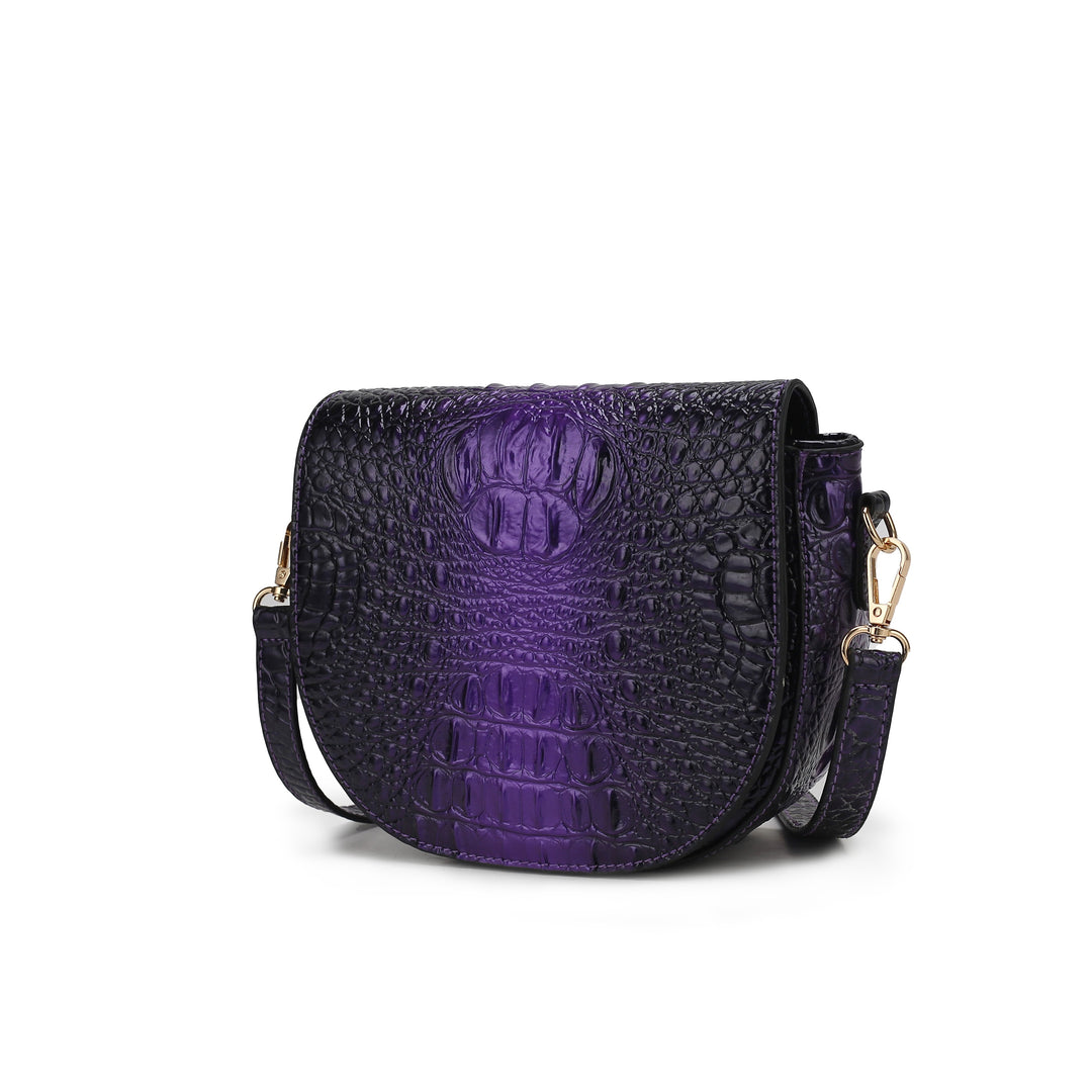 Mkf Amalia Croc Embossed Crossbody Bag By Mia K