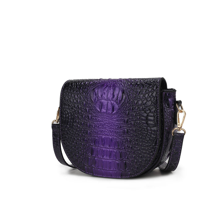 Mkf Amalia Croc Embossed Crossbody Bag By Mia K