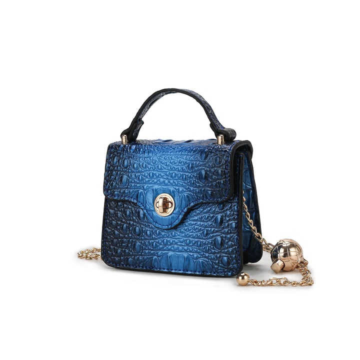 Green Mkf Luxe Mini Satchel With Chain Strap By Mia K