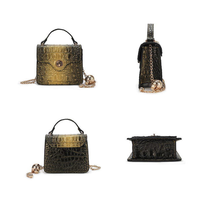 Mkf Luxe Mini Satchel With Chain Strap By Mia K