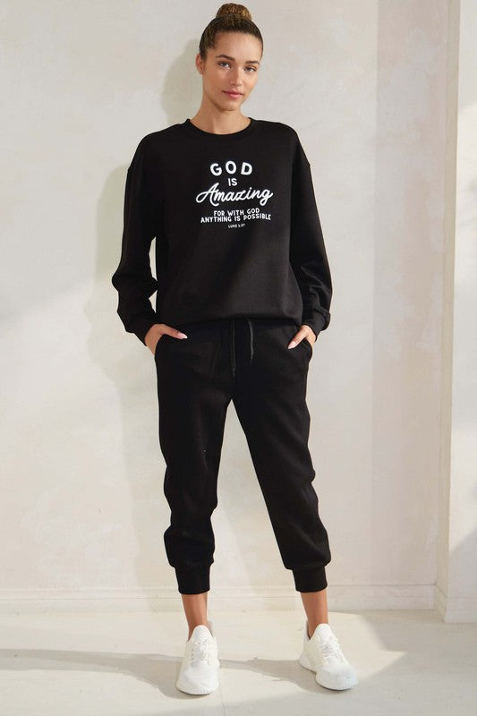 God Is Amazing Ultra Comfy Pullover Sweatshirt 1