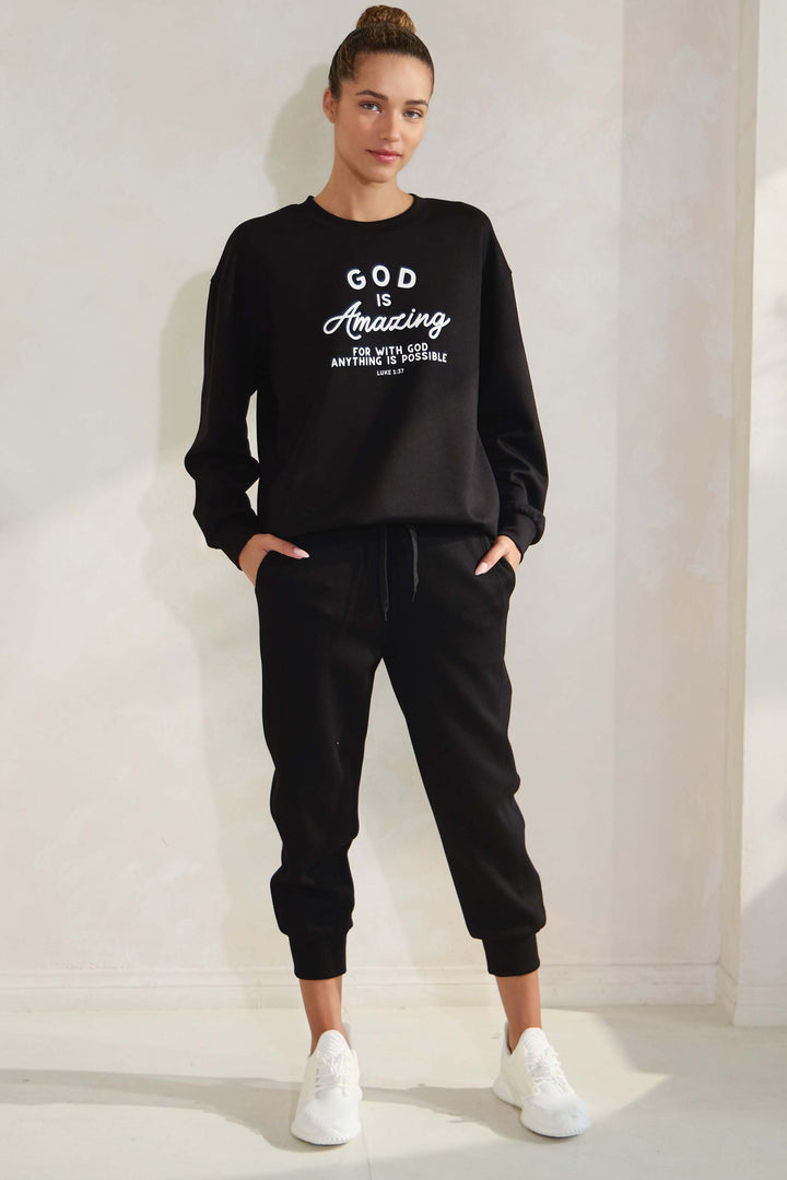 Black God Is Amazing Ultra Comfy Pullover Sweatshirt