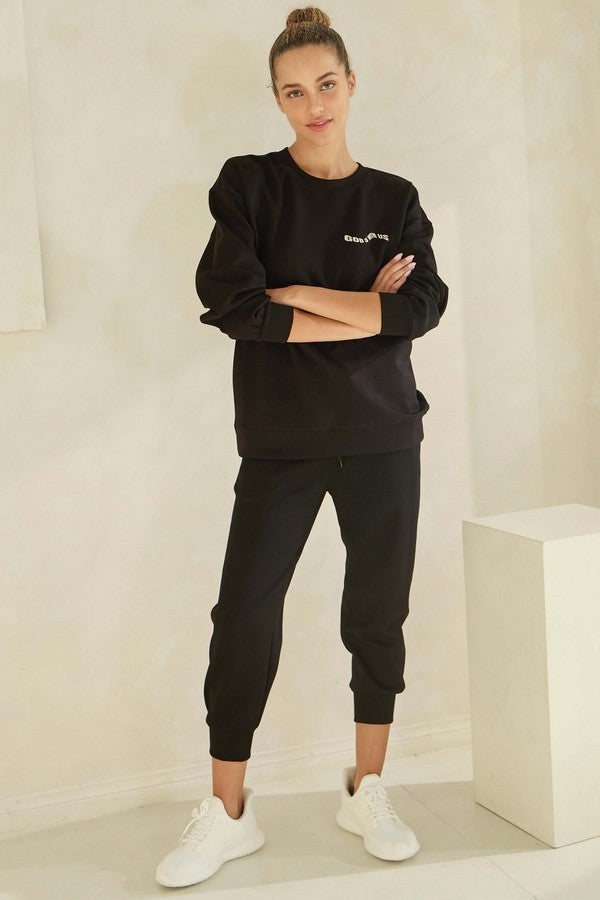 Oat God Is With Us Ultra Comfy Pullover Sweatshirt