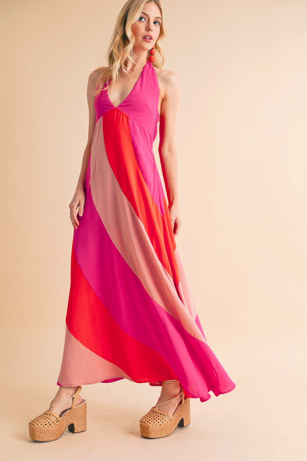Gali Colorblock Maxi Dress