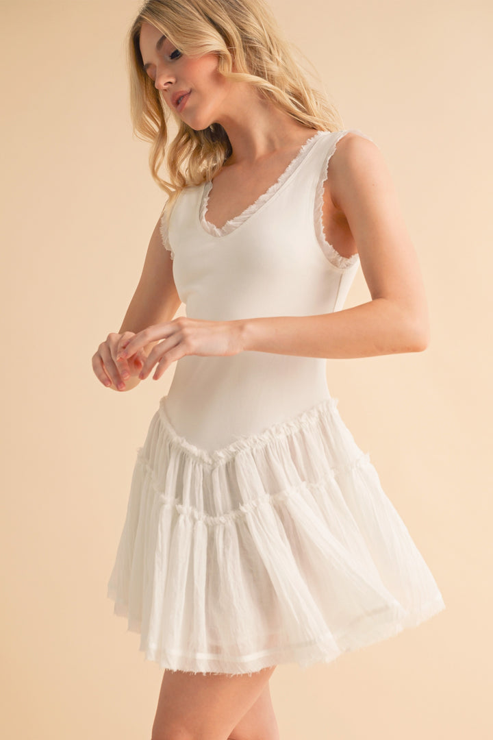 Sky Love Drop Waist Dress