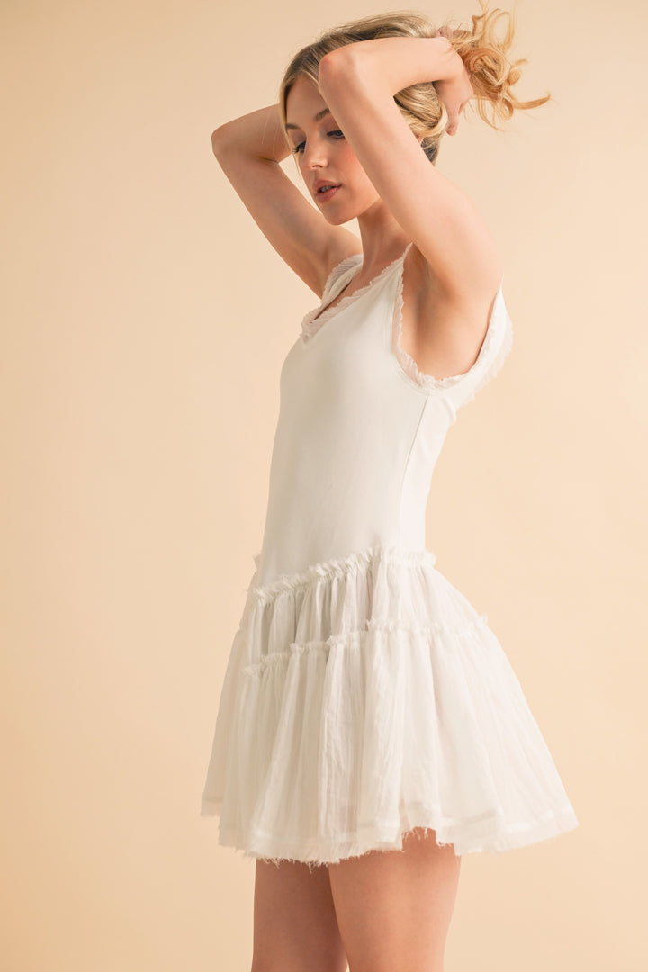 Oatmeal Love Drop Waist Dress