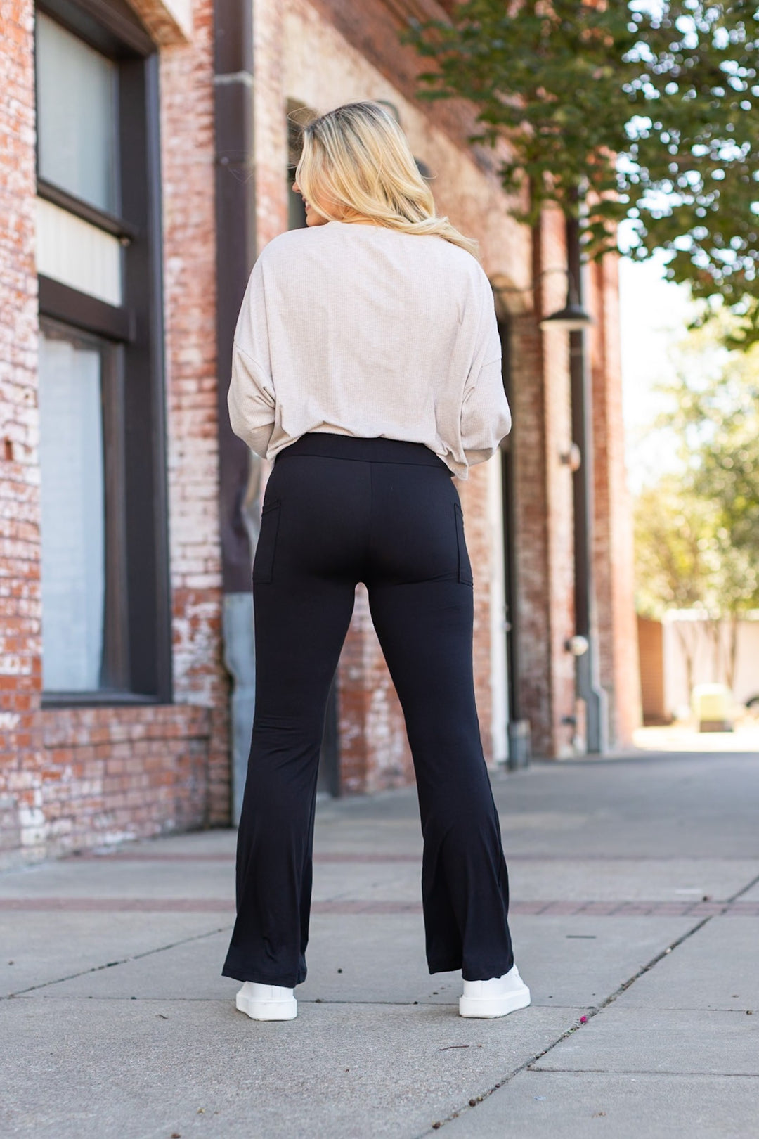 The Vanessa 30 In Inseam Black Bootcut Leggings 2