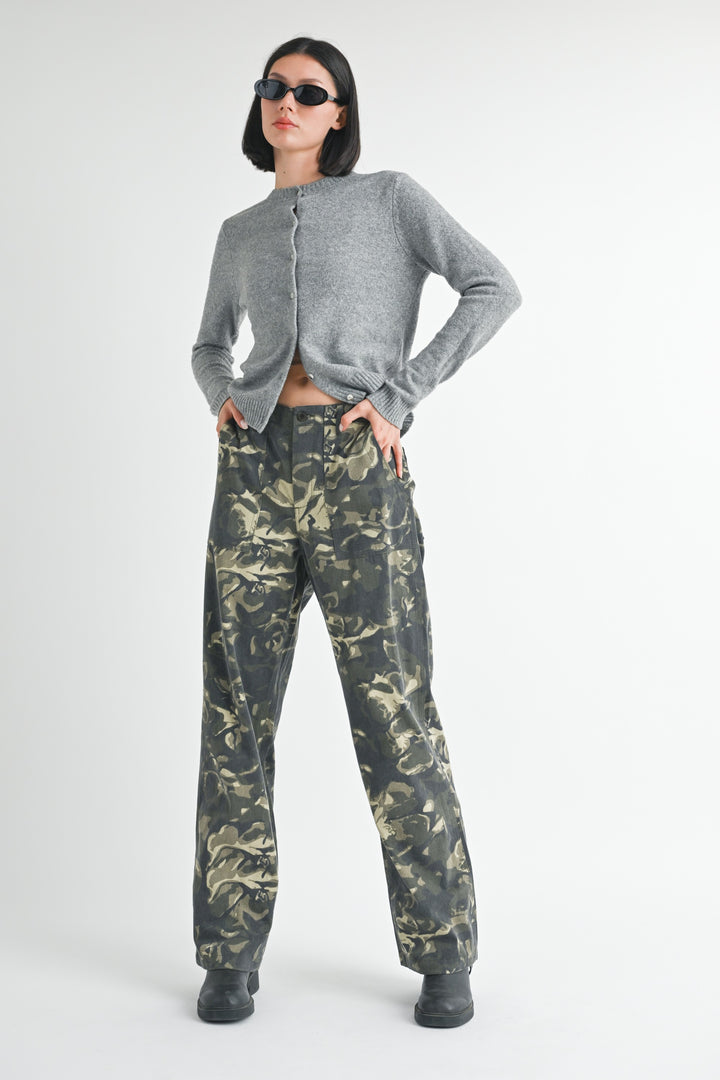 Straight Leg Pants With Pockets