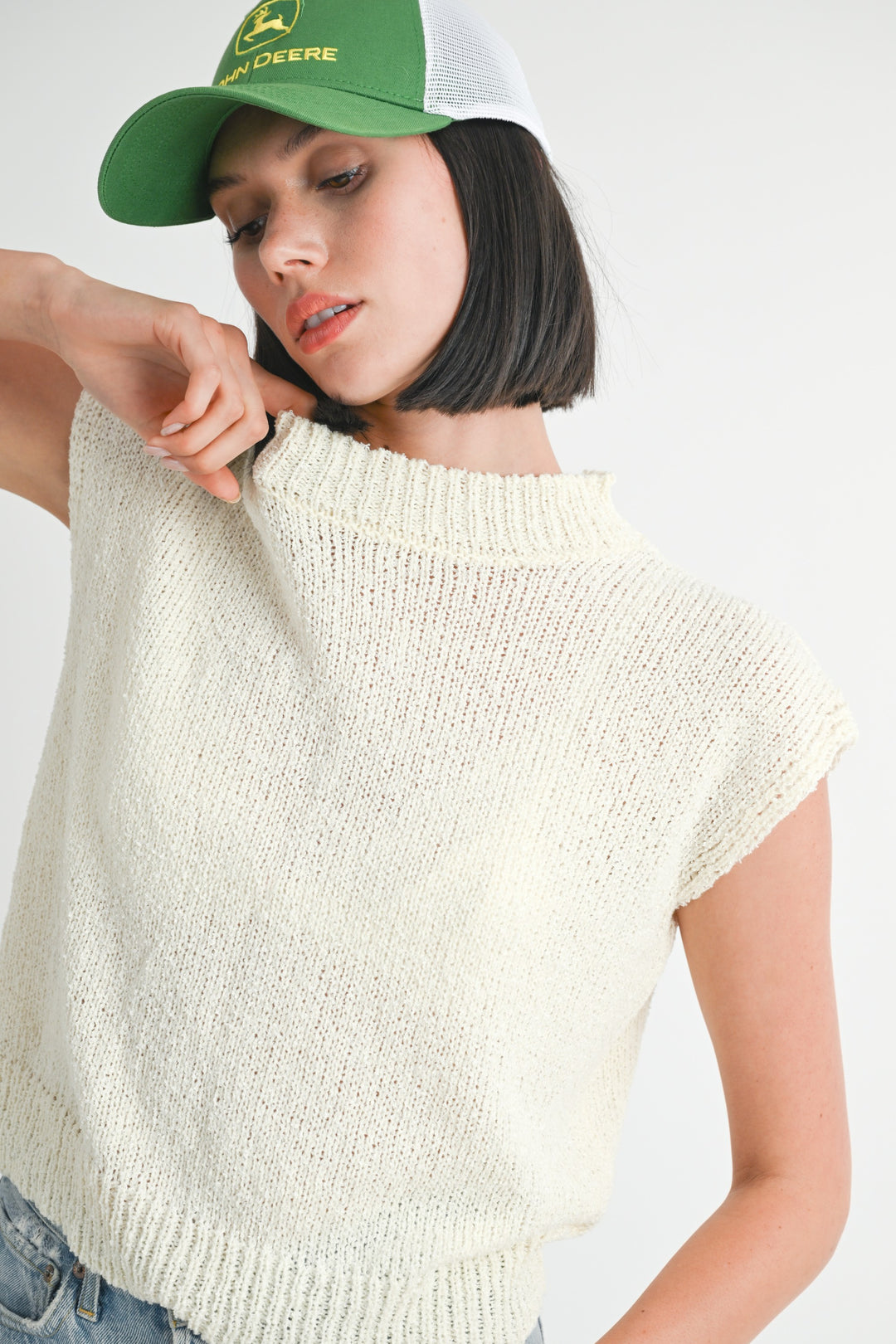 Sleeveless Sweater Top