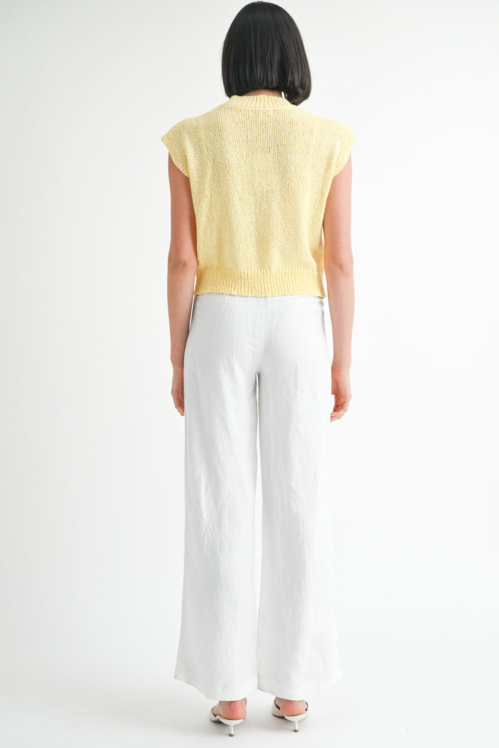 Sleeveless Sweater Top
