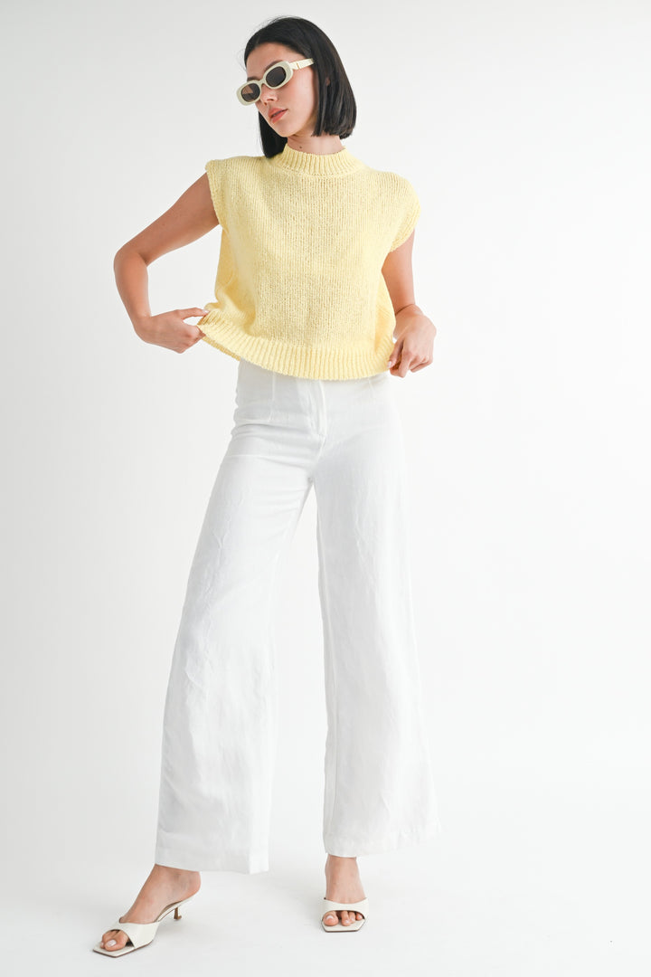 OFF WHITE Sleeveless Sweater Top