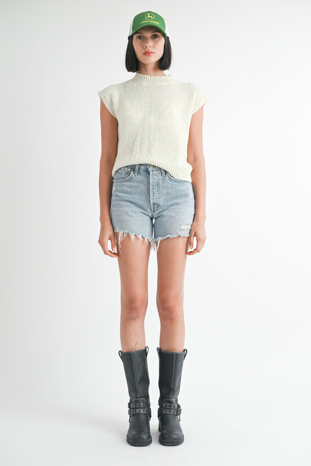 Sleeveless Sweater Top