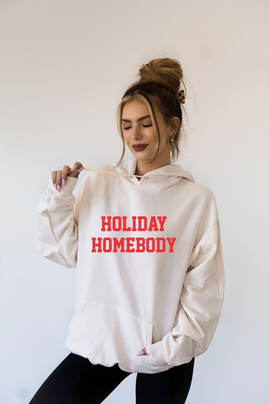 Sand Holiday Homebody Graphic Hoodie