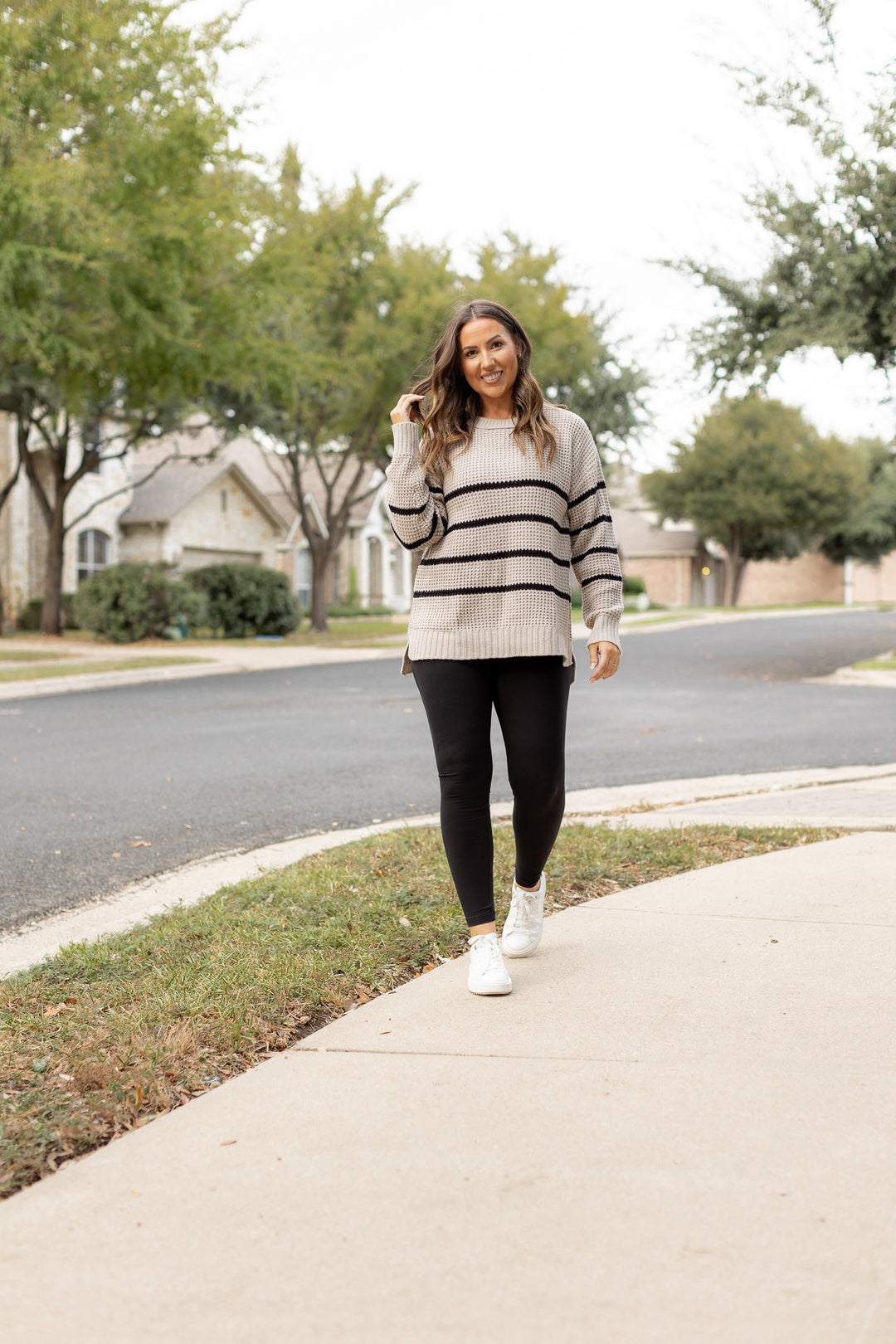 The Avery Black Full Length Leggings No Pockets