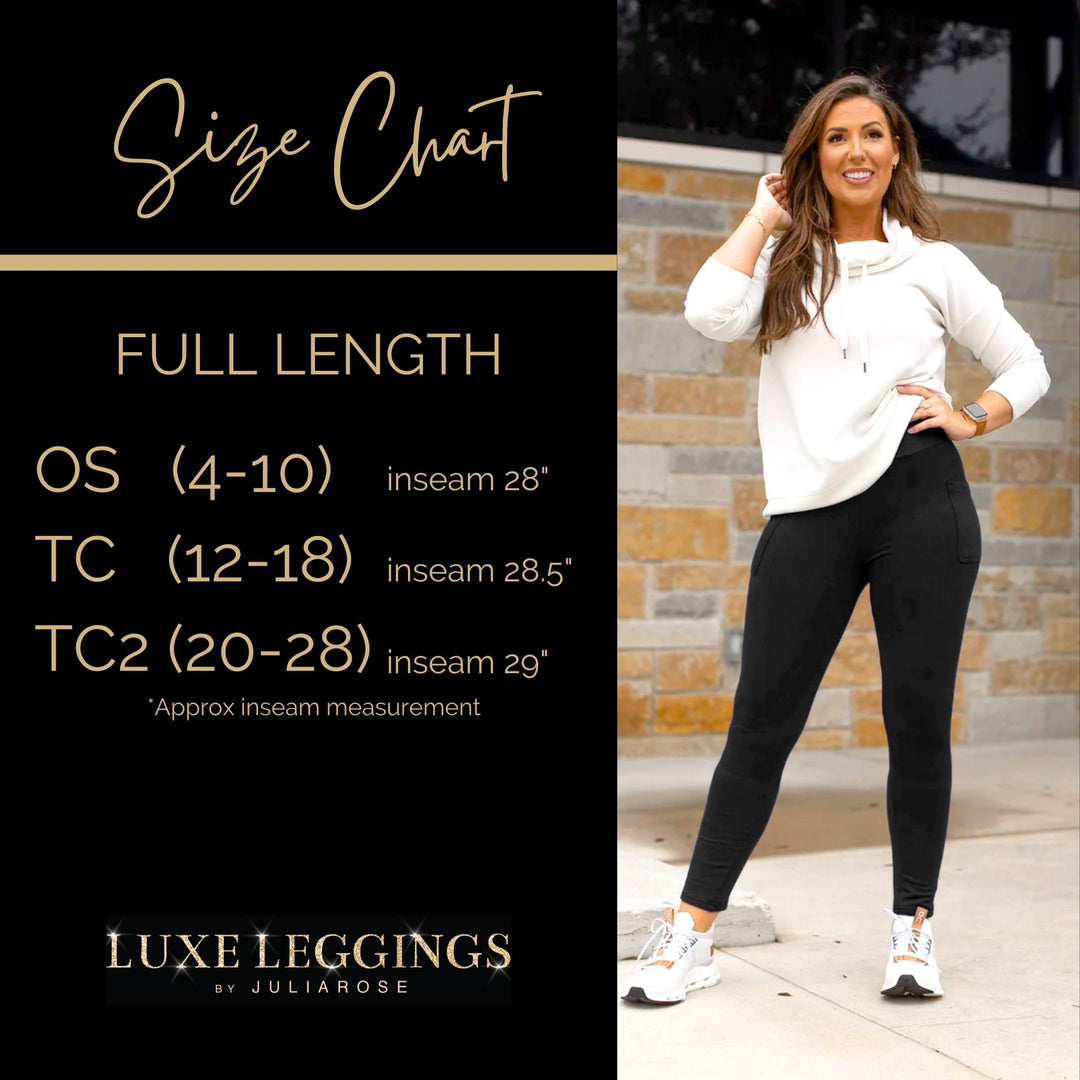 The Avery Black Full Length Leggings No Pockets