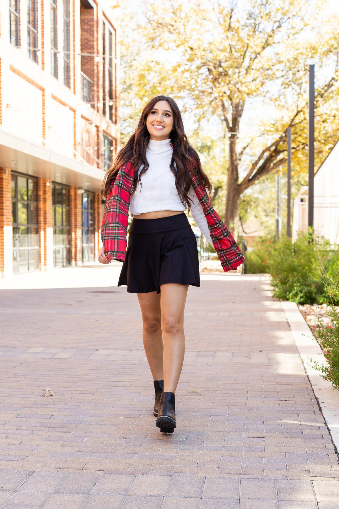Black The Brielle Skort
