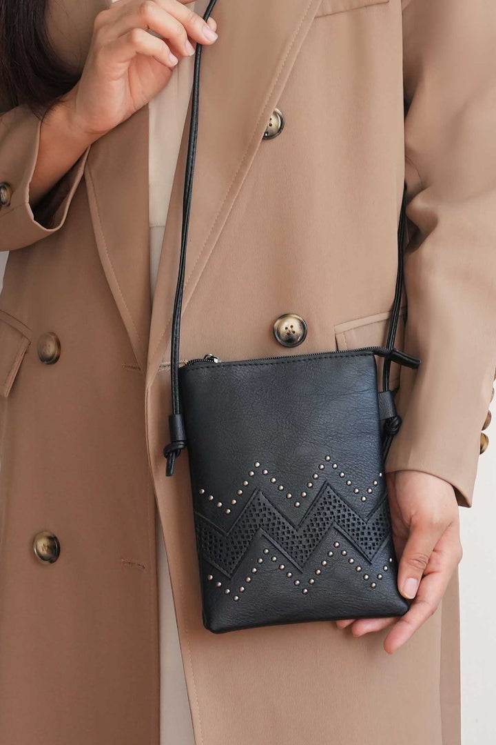 Black Mkf Athena Crossbody Bag By Mia K