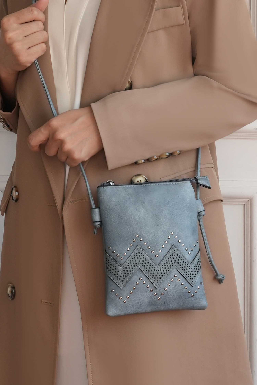 Beige Mkf Athena Crossbody Bag By Mia K