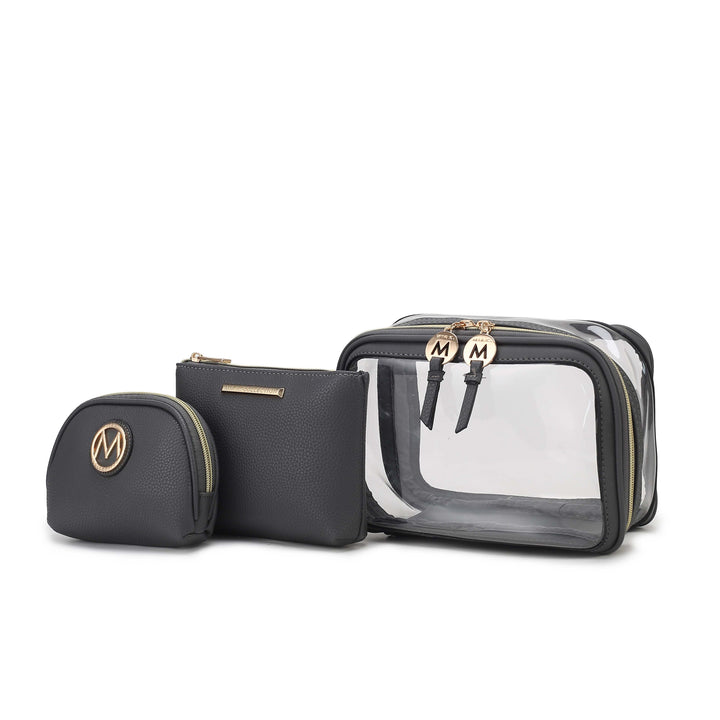 Pewter Mkf Laura 10 Pcs Cosmetic Set By Mia K