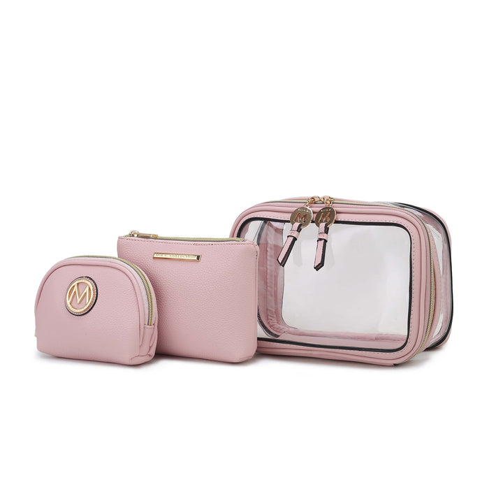 Charcoal - Pink Mkf Laura 10 Pcs Cosmetic Set By Mia K
