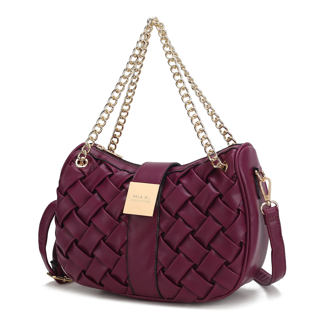 Pink Mkf Solari Braided Chain Shoulder Bag By Mia K