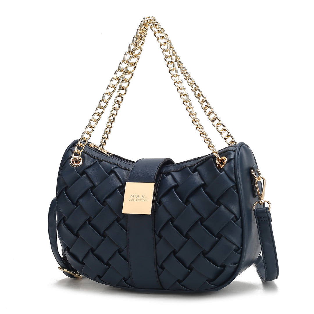 Red Mkf Solari Braided Chain Shoulder Bag By Mia K