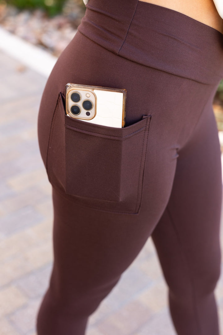 The Becca Brown Crossover Full Length Leggings 1