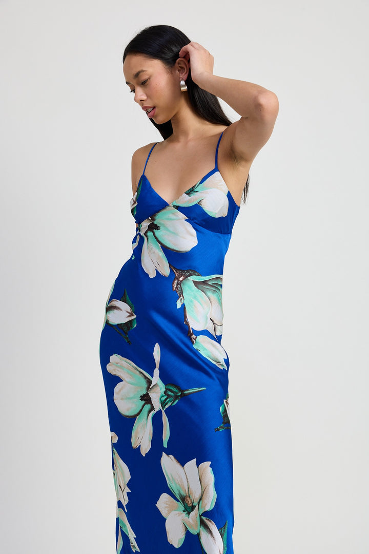 Floral Bias Maxi Dress