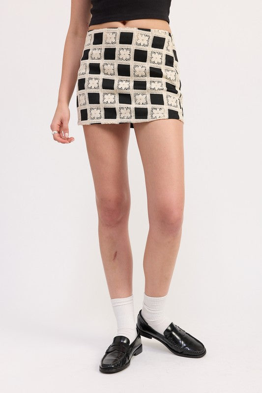 Mini Jacquard Skirt