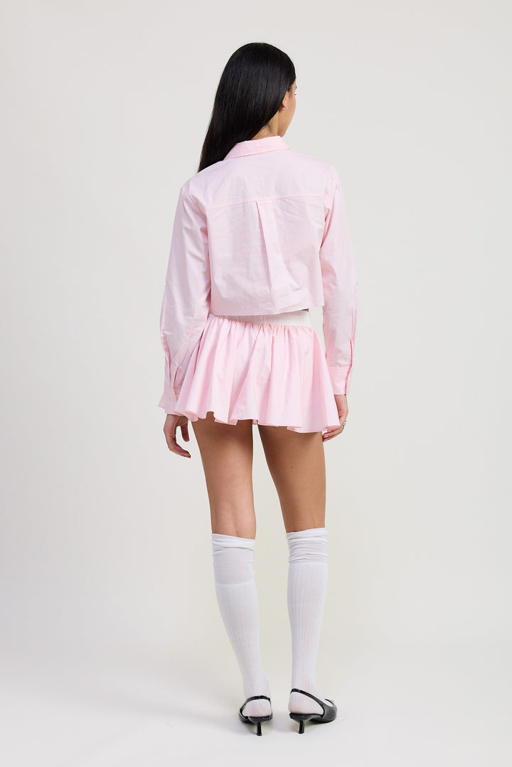Mini Contrast Waistband Skirt