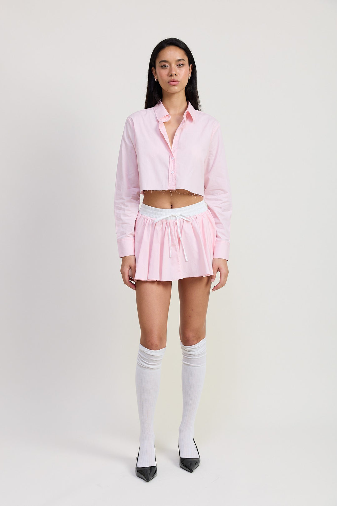 Long Sleeve Collared Button Up Shirt 1