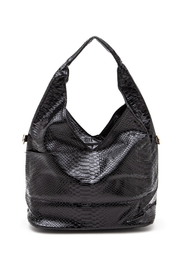 Crystal Studs Embellished Top Handle Shoulder Bag