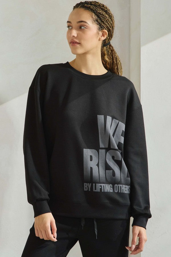 Oat We Rise By Lifting Others Ultra Comfy Sweatshirt