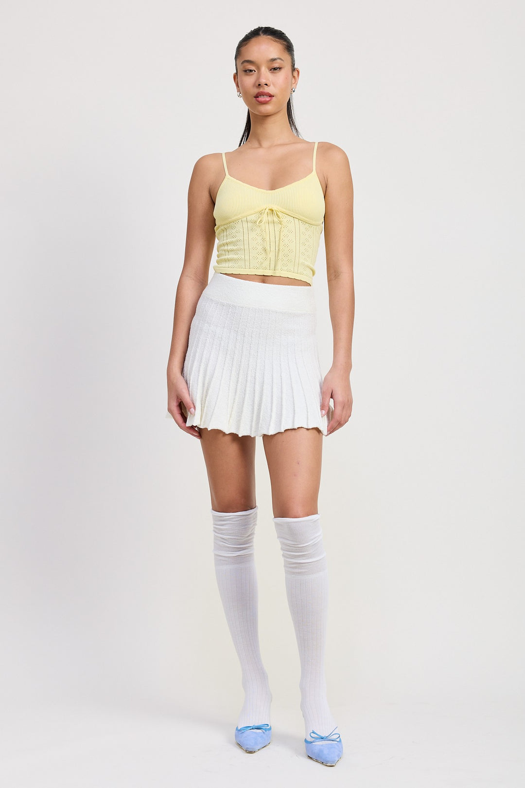 Pleated Mini Skirt