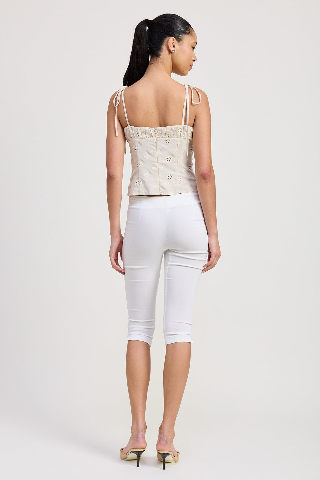 Bustier Top With Shoulder Ties