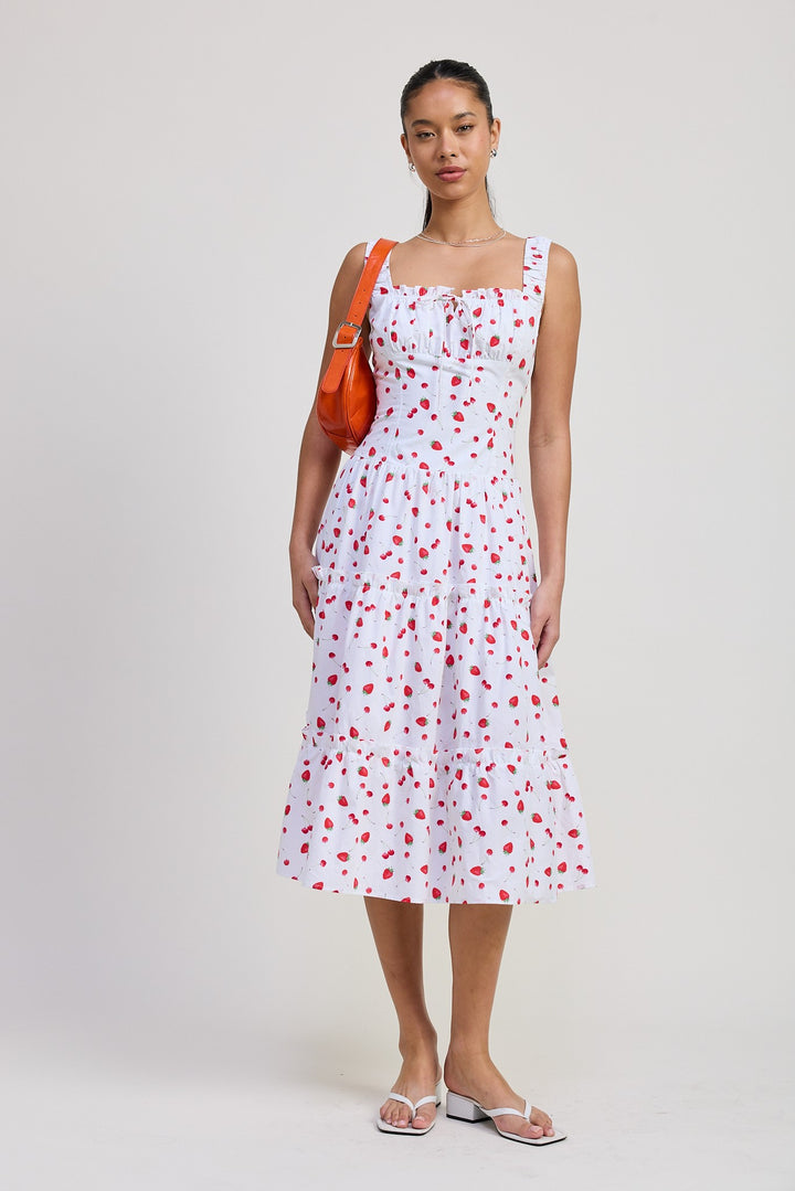 Poplin Midi A Line Dress