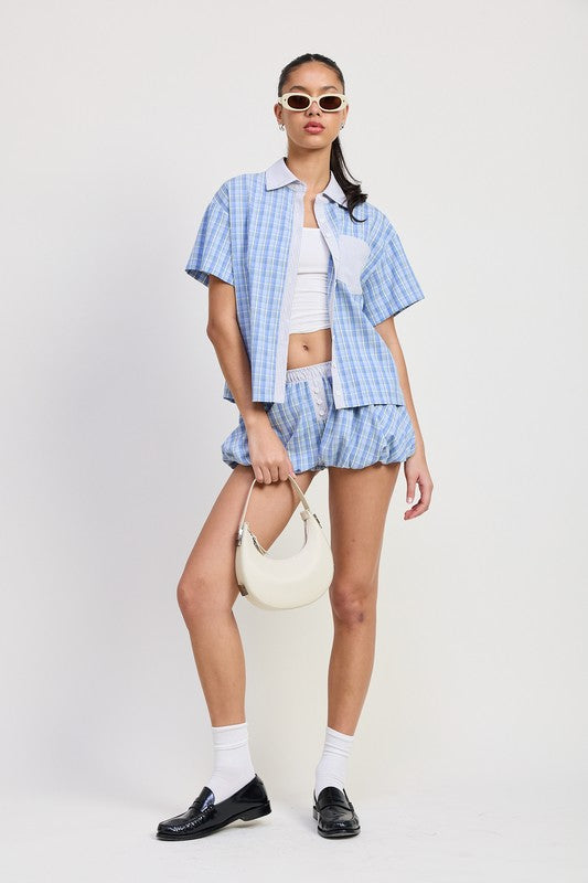 Mix Media Oversized Shirt 1