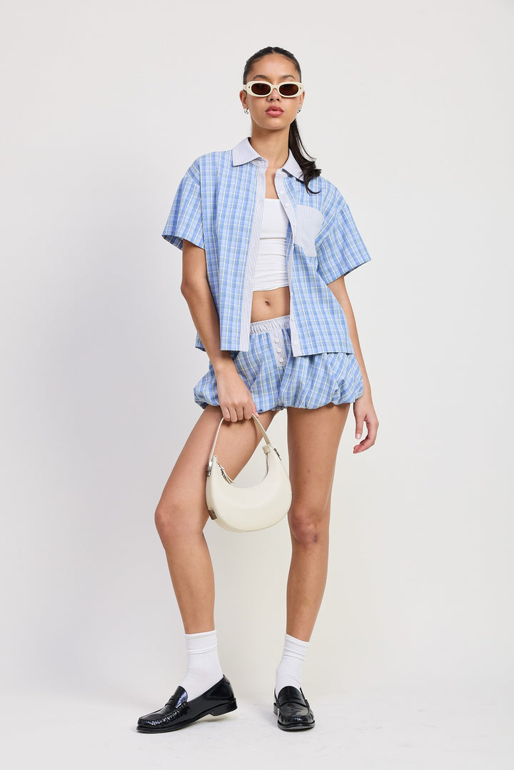 Mix Media Oversized Shirt 1