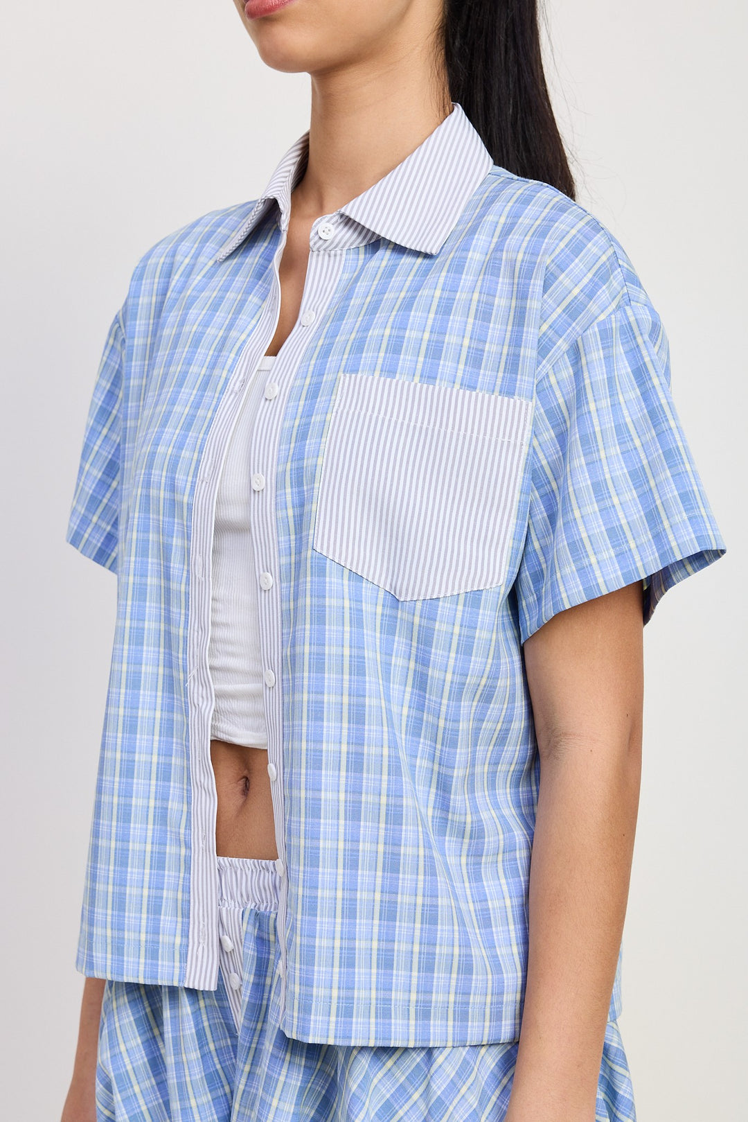 Mix Media Oversized Shirt 1