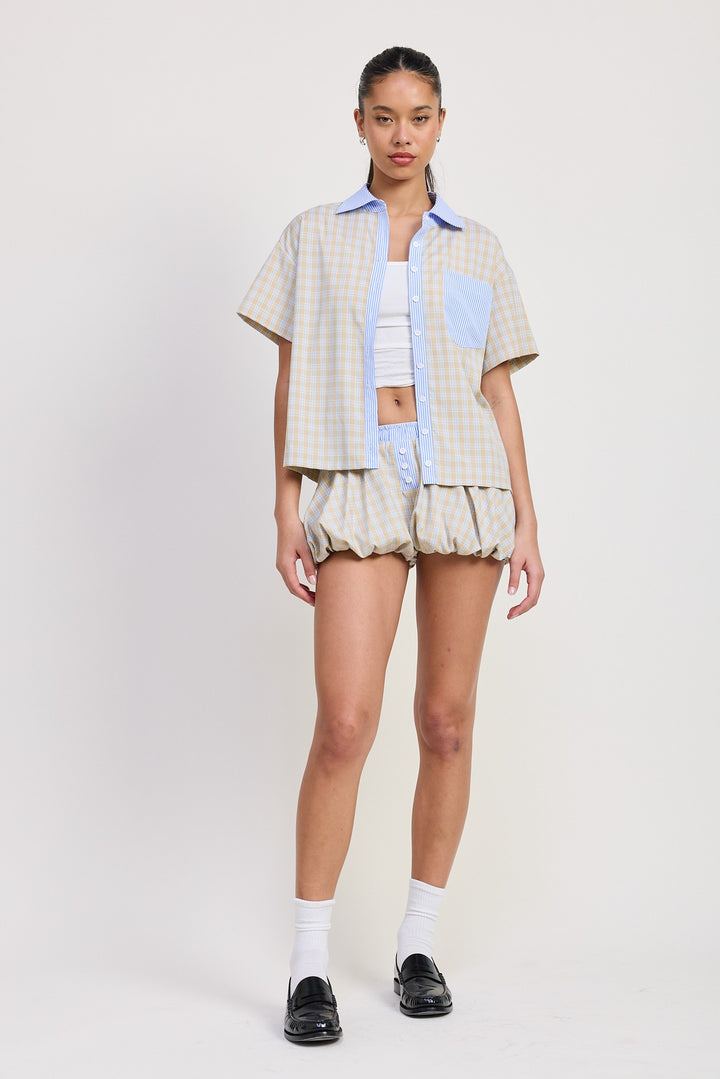 Mix Media Oversized Shirt
