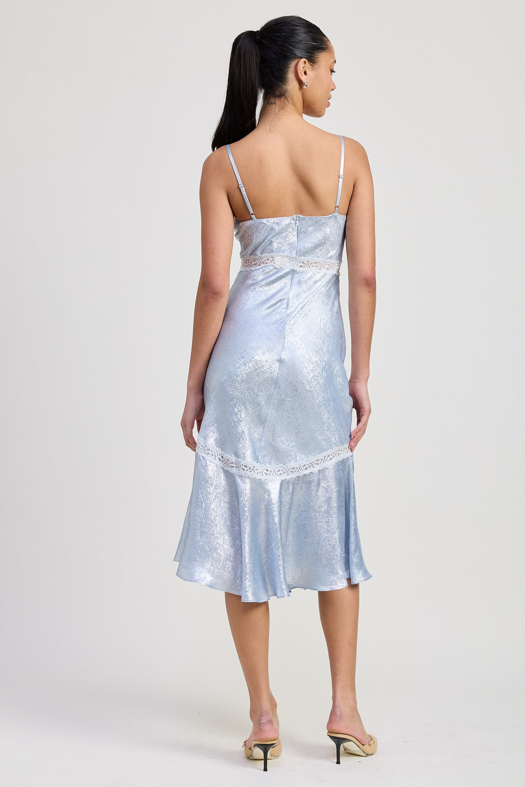 emory lace slip dress BARDOT Emory Lace Slip Dress