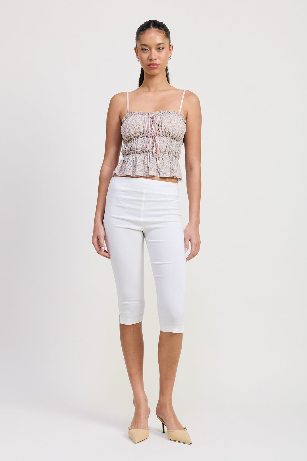 Floral Tiered Ruffle Top