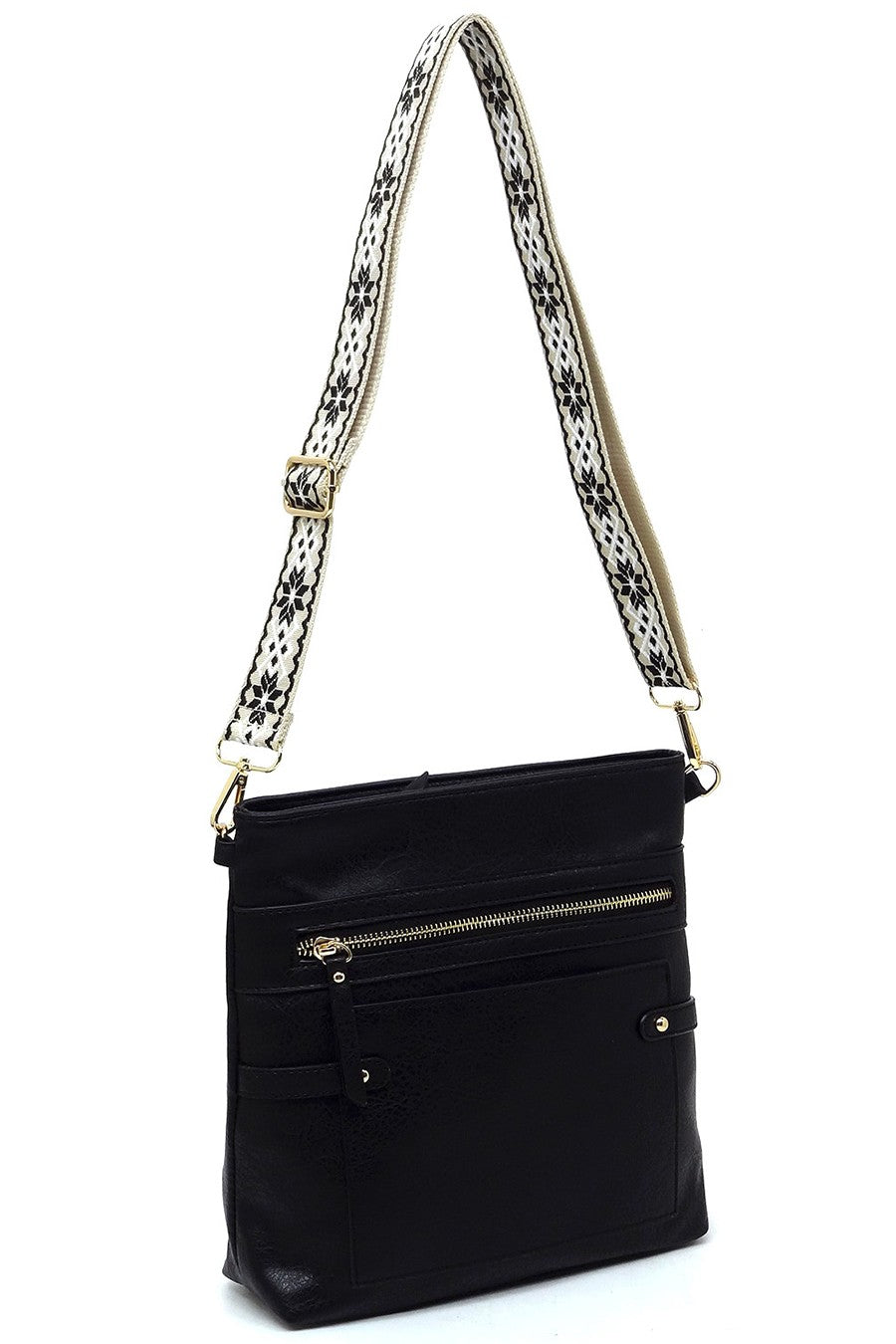 Denim Guitar Strap Crossbody Bag