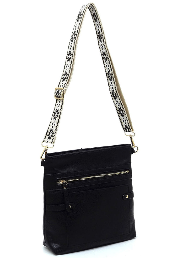 Denim Guitar Strap Crossbody Bag