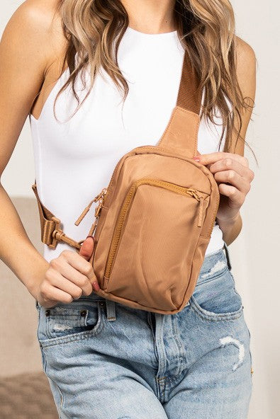 Black Kira Essential Nylon Crossbody