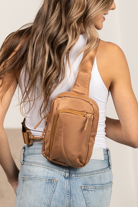 Caramel Kira Essential Nylon Crossbody