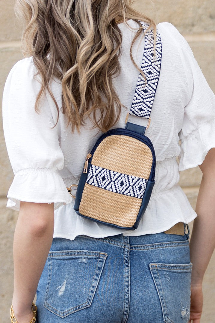 Naomi Woven Guitar Strap Sling Bag