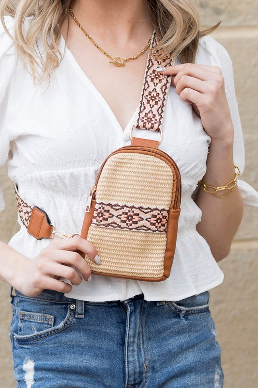 Naomi Woven Guitar Strap Sling Bag