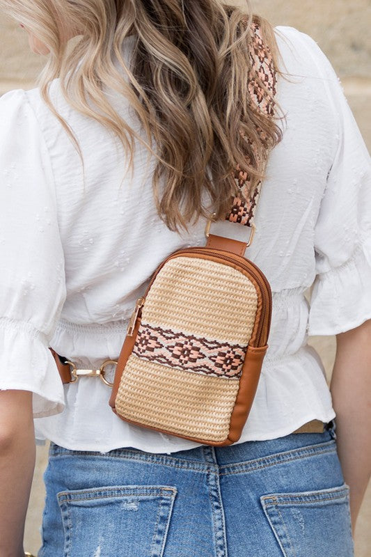 Naomi Woven Guitar Strap Sling Bag