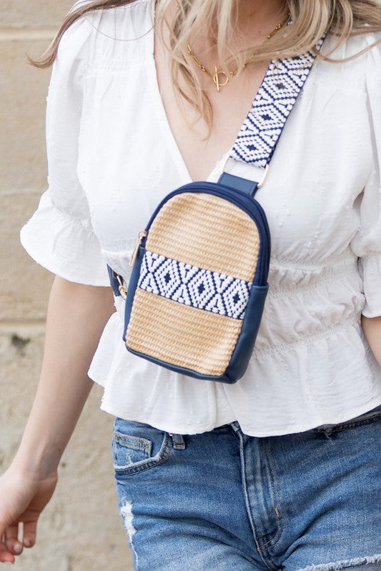 Naomi Woven Guitar Strap Sling Bag